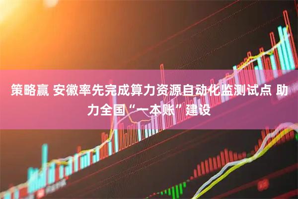 策略赢 安徽率先完成算力资源自动化监测试点 助力全国“一本账”建设