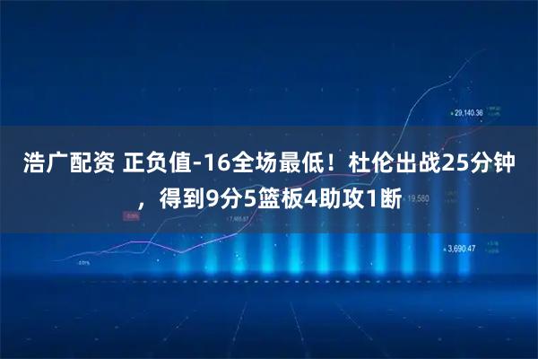 浩广配资 正负值-16全场最低！杜伦出战25分钟，得到9分5篮板4助攻1断