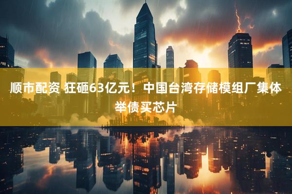 顺市配资 狂砸63亿元！中国台湾存储模组厂集体举债买芯片